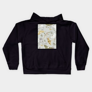 Luna Moths Retro Kids Hoodie